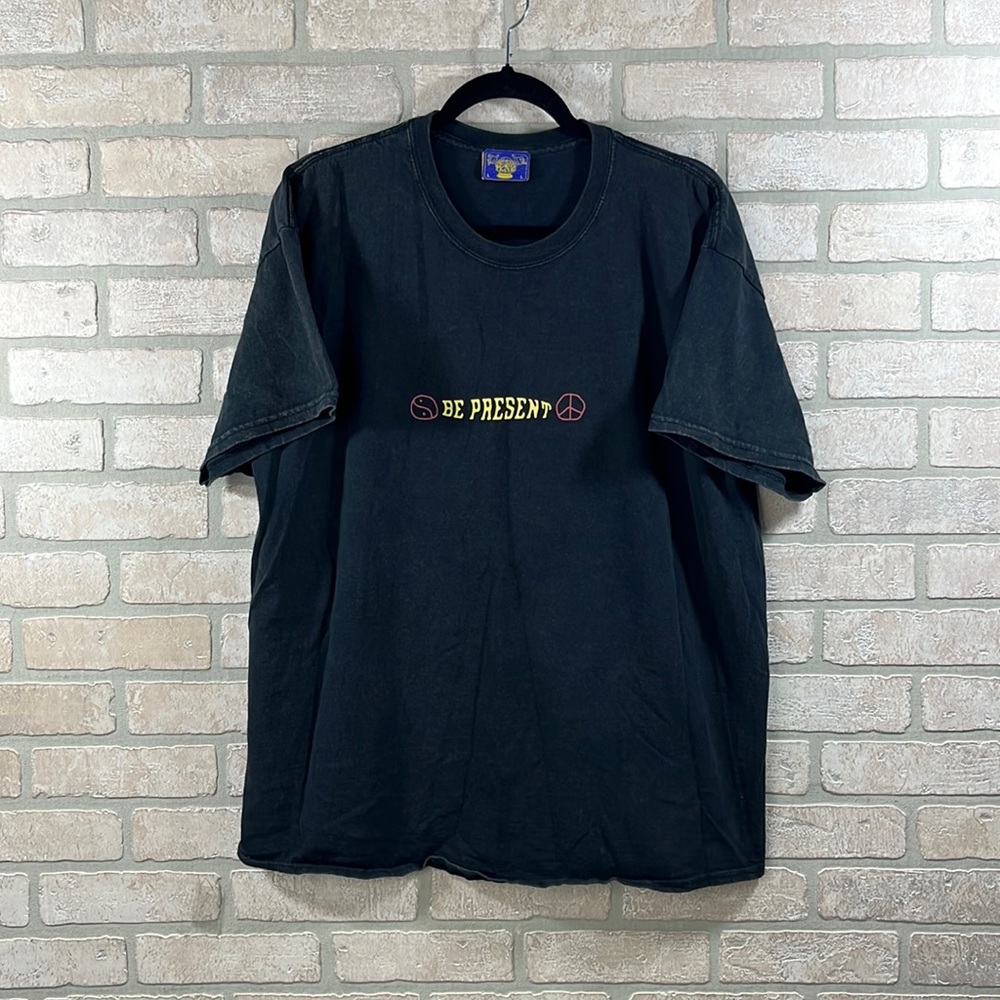 Coney Island Picnic Be Present Globe Tee- Size L